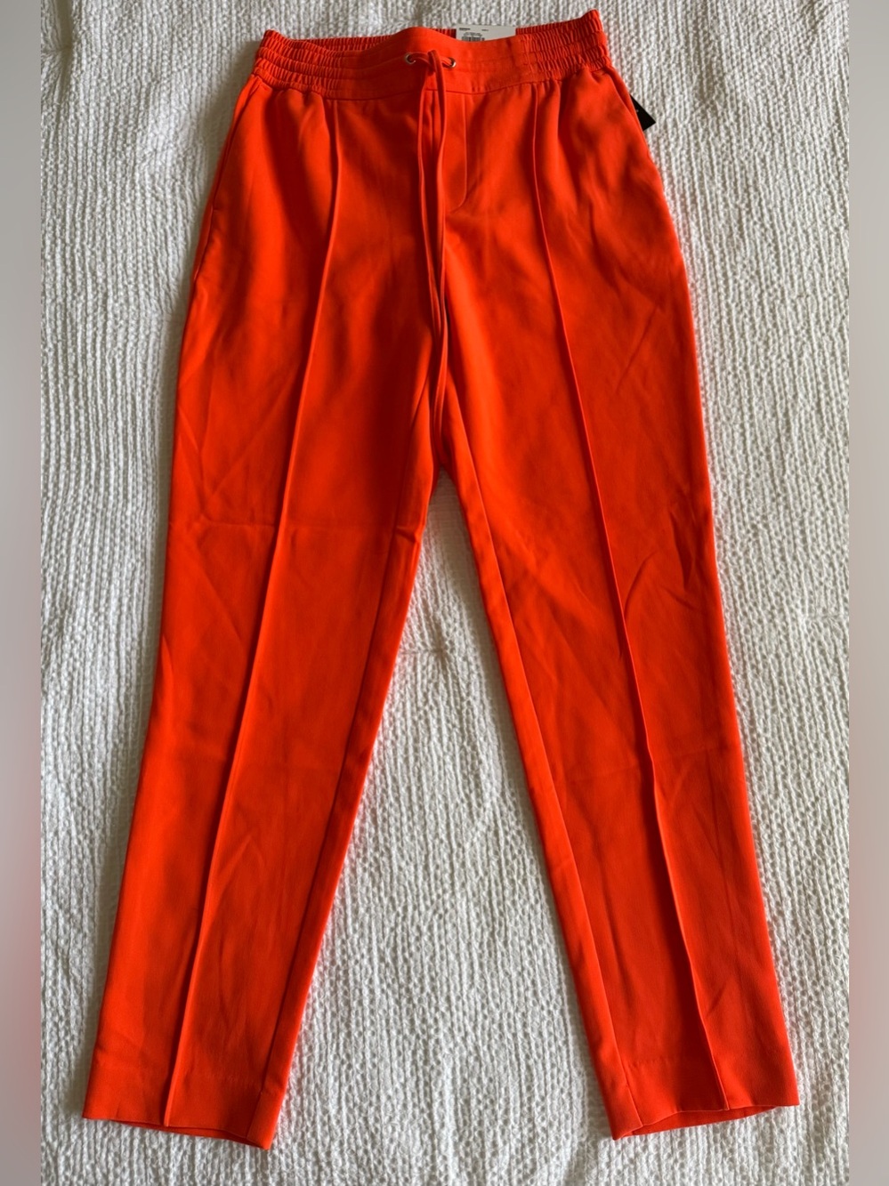 Nine West Vibrant Orange Pull-On Trousers